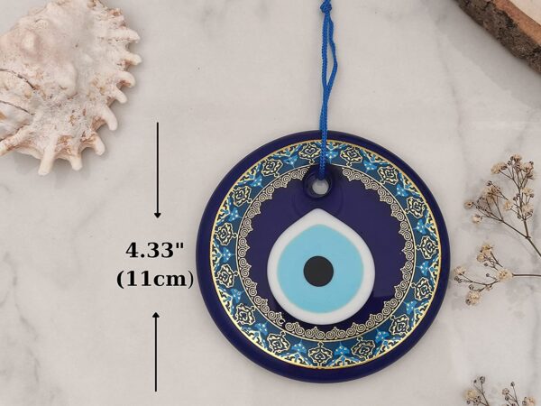 Erbulus Blue Evil Eye - Gold and Turquoise Floral in a Box - Image 2