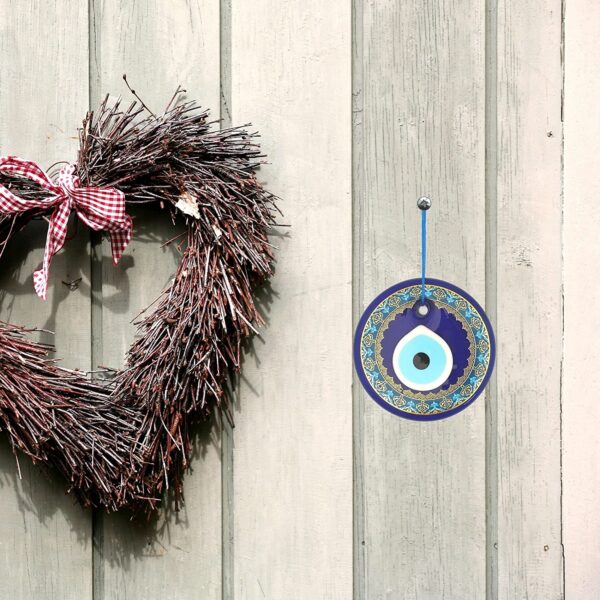 Erbulus Blue Evil Eye - Gold and Turquoise Floral in a Box - Image 4