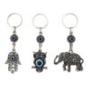 Erbulus Blue Evil Eye Keychain - Hamsa, Owl, Elephant in a Box