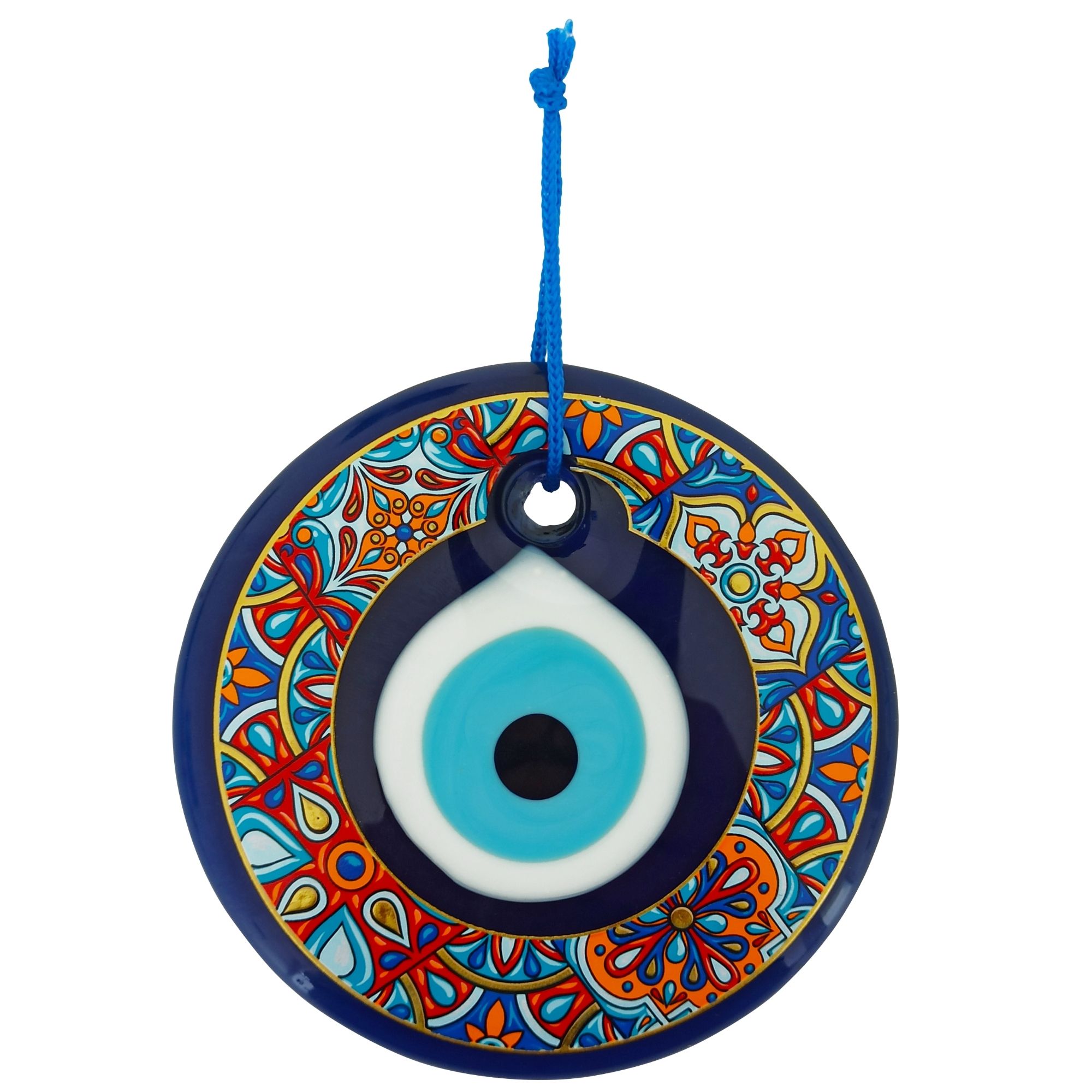 Erbulus Blue Evil Eye - Colorful Floral Design in a Box