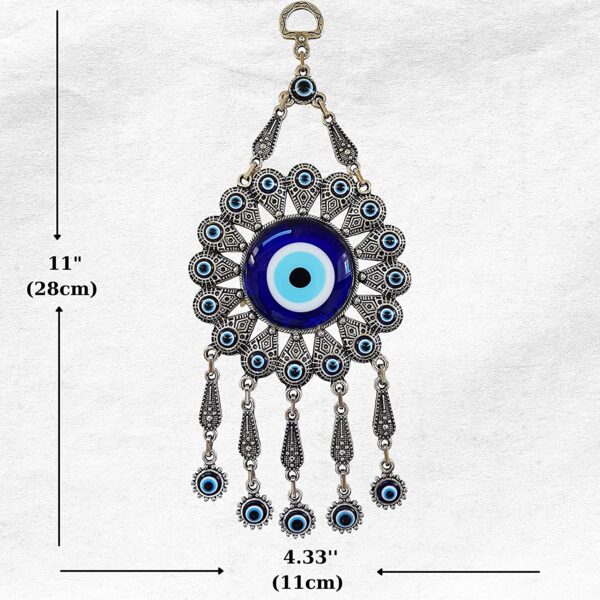 Erbulus Blue Evil Eye - Floral Wall Decor in a Box - Image 2