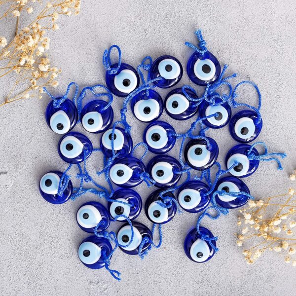 Erbulus Blue Evil Eye Beads - 20pcs or 25pcs in a Box - Image 4