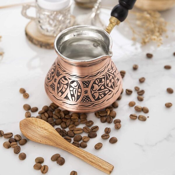 Erbulus 18 Oz Medium Turkish Coffee Pot - Image 4