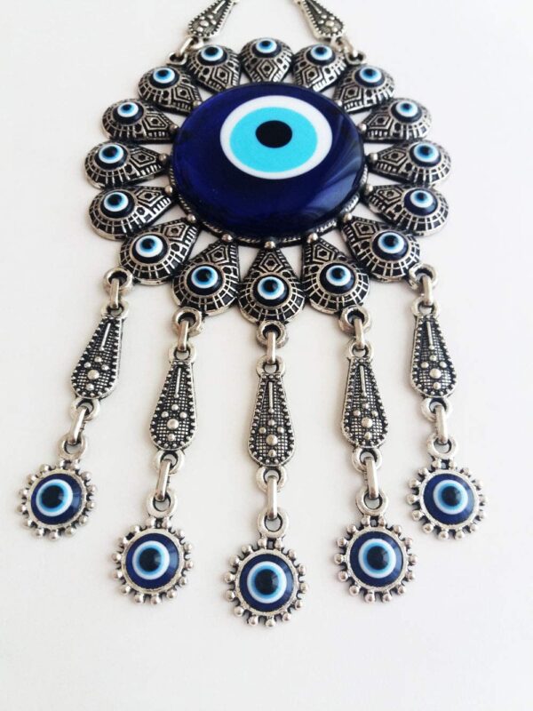 Erbulus Blue Evil Eye - Floral Wall Decor in a Box - Image 5