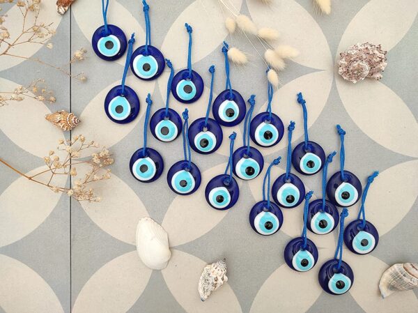 Erbulus Blue Evil Eye Beads - 20pcs or 25pcs in a Box - Image 5