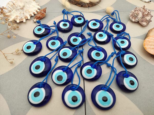 Erbulus Blue Evil Eye Beads - 20pcs or 25pcs in a Box - Image 6