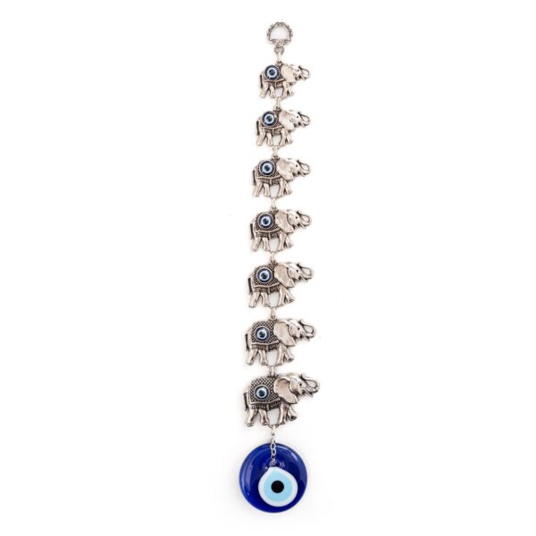 Erbulus Blue Evil Eye with Seven Elephants in a Box