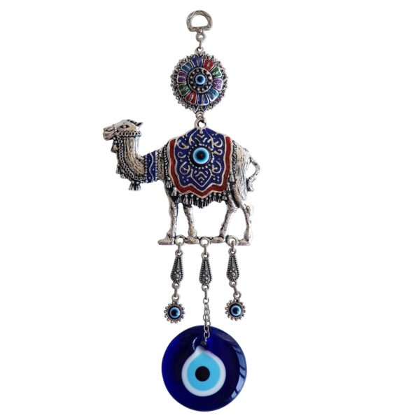 Erbulus Blue Evil Eye with Colourful Camel in a Box