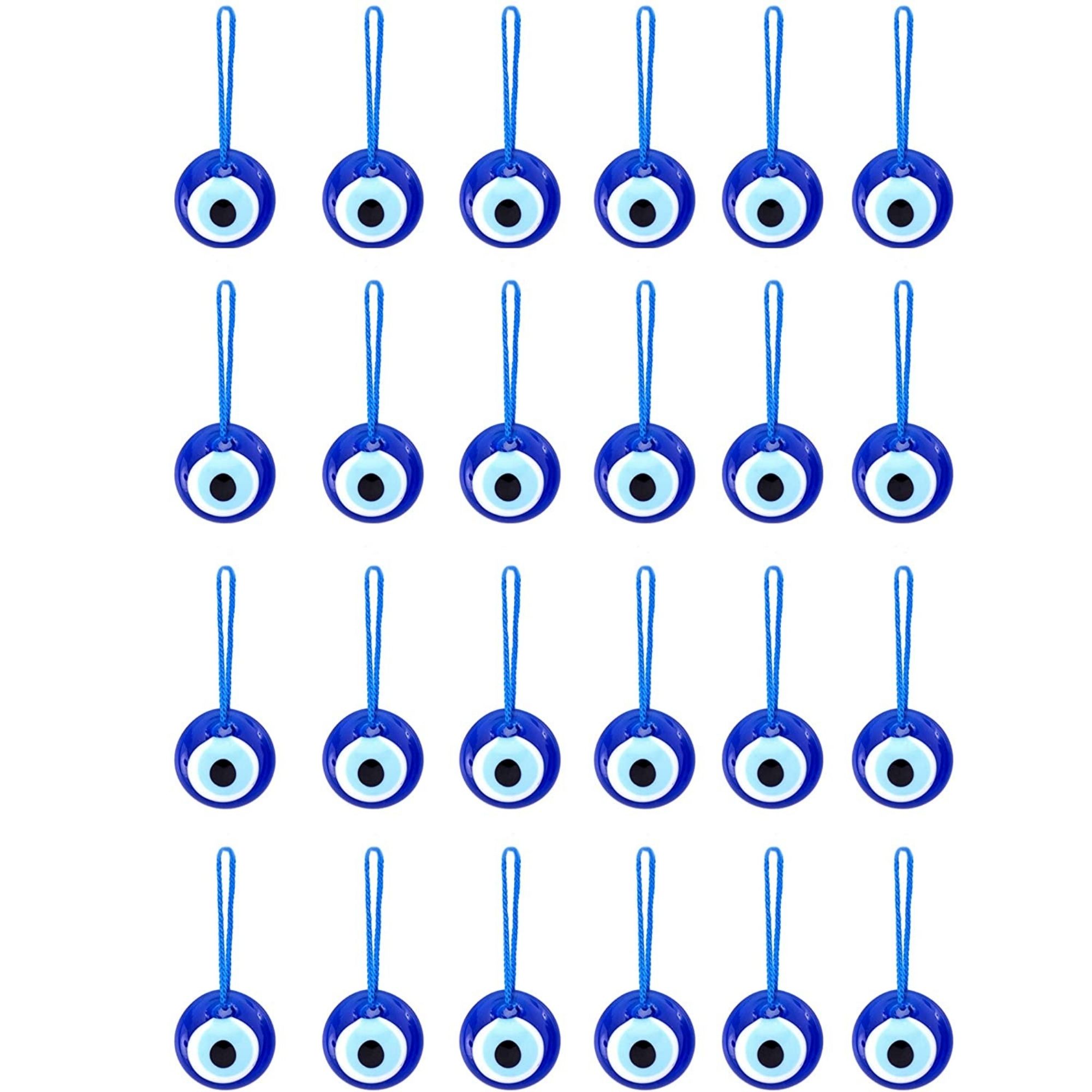 Erbulus Blue Evil Eye Beads – 20pcs or 25pcs in a Box – Erbulus