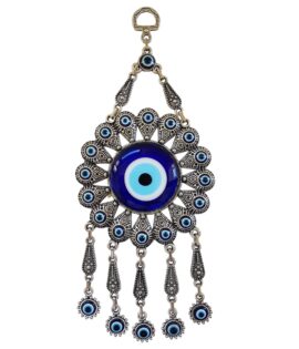 Erbulus Blue Evil Eye - Floral Wall Decor in a Box