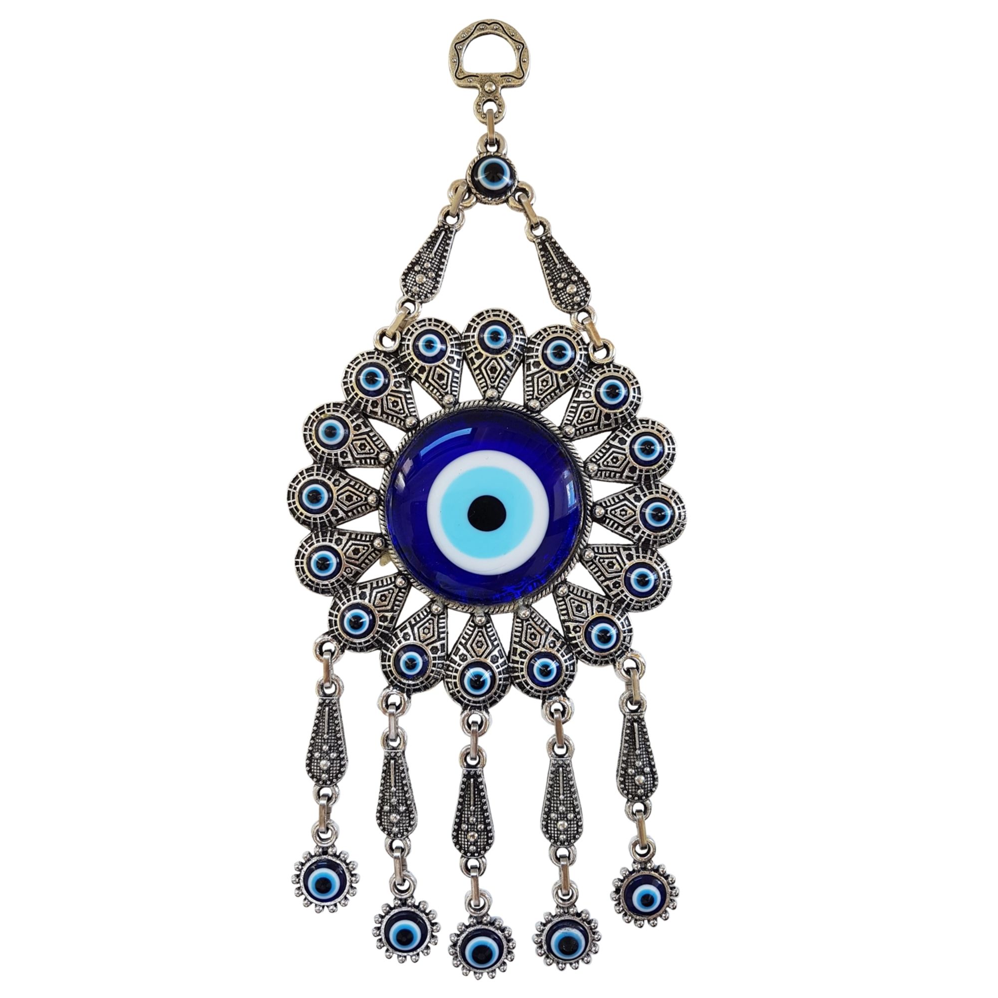 Erbulus Blue Evil Eye - Floral Wall Decor in a Box