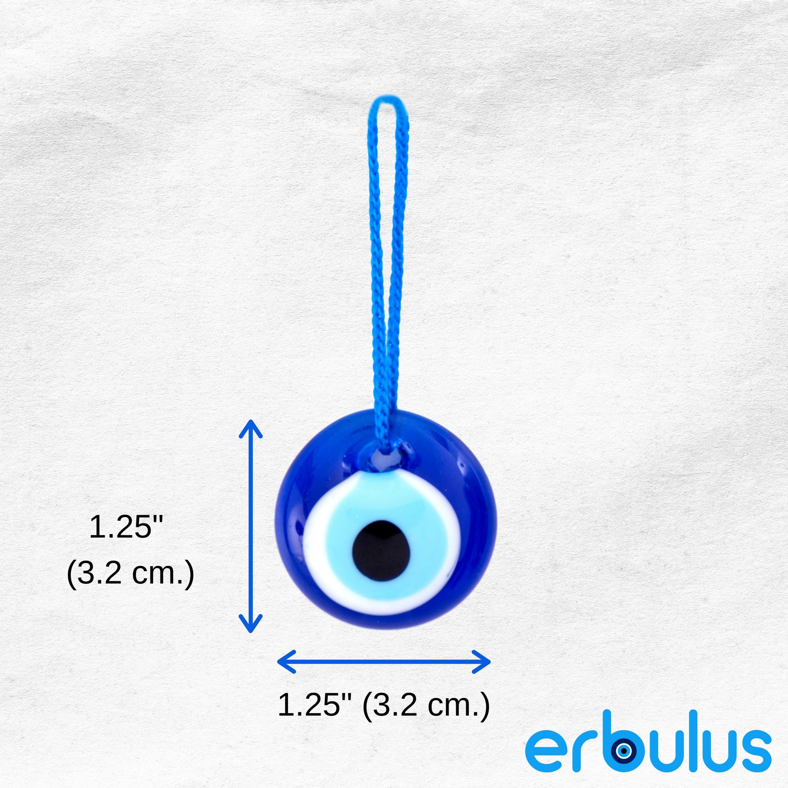 Erbulus Blue Evil Eye Beads – 20pcs or 25pcs in a Box – Erbulus