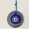Erbulus Glass Blue Evil Eye Wall Hanging Floral